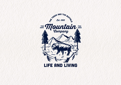 Mountain Company design design for sale graphic design illustration logo retro typography vector vintage