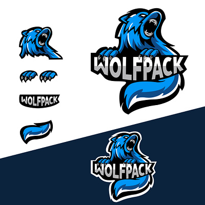 Wolfpack design graphic design illustration logo logo brand manitgraphics