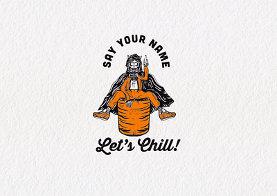 Let’s Chill! branding design design for sale graphic design illustration logo retro typography vector