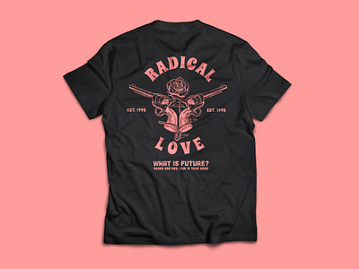 Radical Love branding design design for sale graphic design illustration logo retro tshirtdesign typography vector