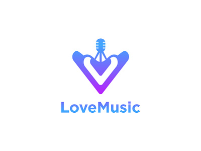 LoveMusic brand logo logo design lovelogo lovemusic