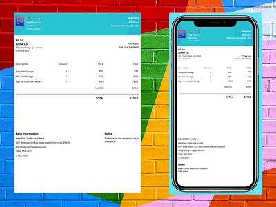 Invoice 46 color daily ui daily ui 46 design typography ui ux