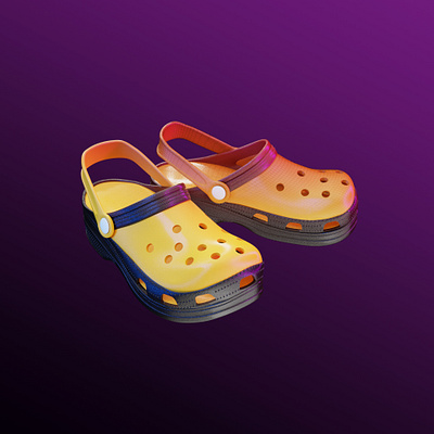 3D Modeling Rubber Footwear 3d animation blender branding footware graphic design logo motion graphics product sandals