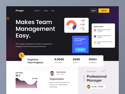 Online Task Management Website employee management free ui resource header header landing page header ui hero section homepage landing landing page resource project management task task management team manage ui ui resource uihut web ui webdesign website design websitedesign