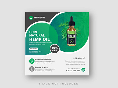 Cannabis CBD Oil Hemp Product Sale Promotion Social Media Post addiction banner cannabis cbd oil ganja growth health hemp oil herbal marijuana medical natural nature post product relaxation social media post web