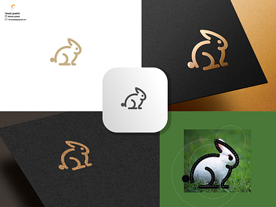 Rabbit logo line branding corporate branding design graphic design illustration logo logodesign vector