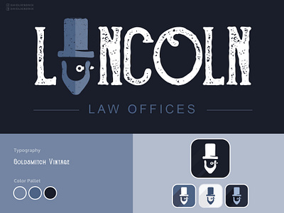 Lincoln Law Offices abraham lincoln app app icon branding custom artwork custom logo graphic design icon illustration law law logo law office layer layer logo lincoln lincoln logo logo president ui vintage logo