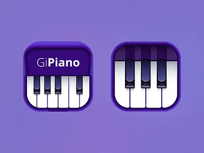 Piano App Icon app ui branding design flat ui design illustration logo sample app ui ui ui design vector