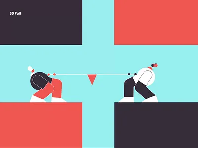 30 Pull after affects animation bones character animation character design characters duik duikbassel humour illustration limber motion animation motion design motion graphics pull rig rigged rigging rope women