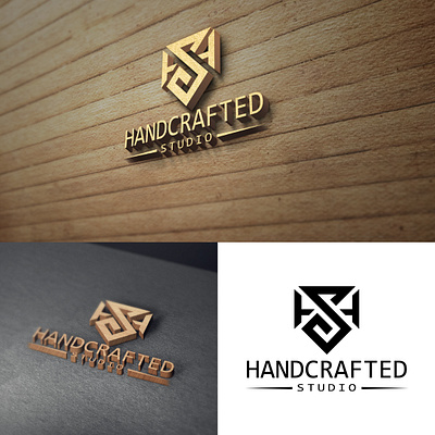 Handcrafted Studio branding design graphic design logo logo brand manitgraphics vector