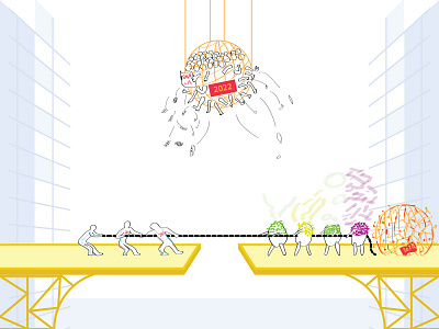 Life VS Death!!! corona doodleart earthians illustration lifevsdeath sketchouts squid game vectorart