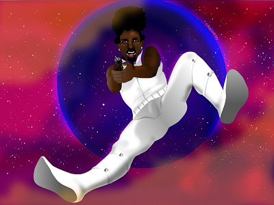 ROJO 3000 PT.6 : BLAIZE V1 astro black artist character design comic cosmo dark skin design dribbble galaxy illustration illustrator moon nasa scifi series space stars storytelling universe vector