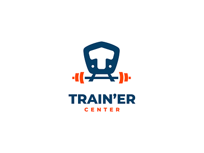 Train`er Center logo concept brand branding design graphic graphic design illustration logo ui ux vector