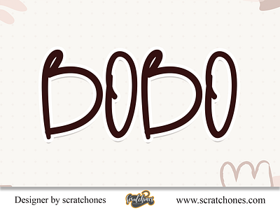 Bobo | Script-Handwriting Font branding brush font calligraphy dafont design download font free font hand writing handwriting handwritten illustration logo romantic font scratchones scratchones.com script vector wedding font