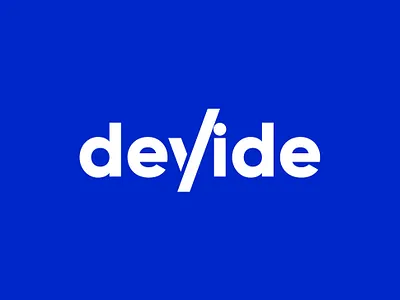 Devide brand branding creative creative mark devide flat logo modern