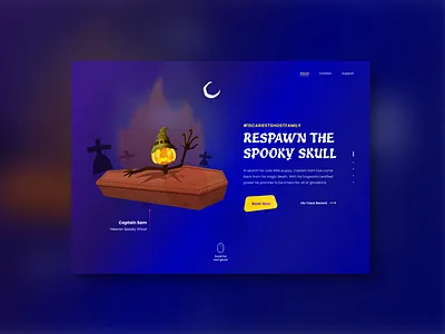Halloween Themed Website UI branding design graphic design halloween halloweendesign halloweenthemed ui ux websiteui