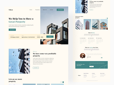 Real Estate Property Web Design Exploration 2020 app branding clean concept creative cyan desaign design graphic design illustration logo mobile property real estate trend ui uiux web wedesign