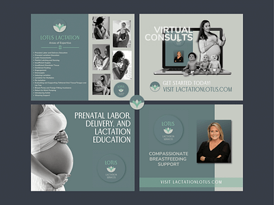 Digital Marketing for Lotus Lactation Services branding digital marketing facebook graphic design instagram social media soft ui ui
