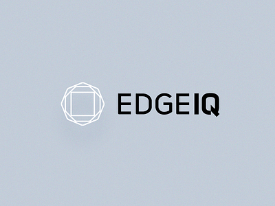 EdgeIQ | Brand ai brand branding crm identity logo machine learning ml people