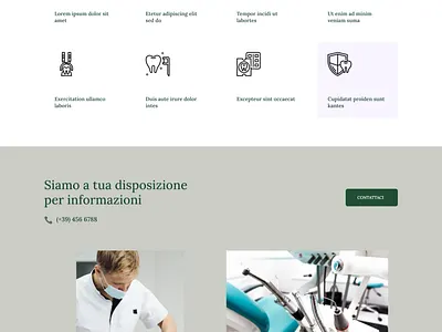 Layout Divi per studio dentistico design divi illustration web wordpress wordpress blog wordpress design