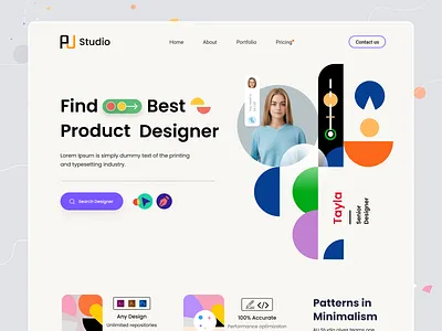 Best Product Designer Landing Page brand designer branding creative design designer interface landing page portfolio productdesigner web design website