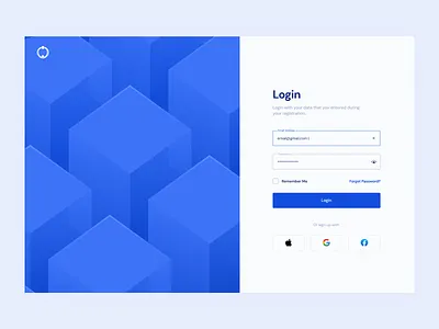 Dashboard: Login Screen 3d branding dashboard login login page login screen login ui sign in ui sign up signup ui ux