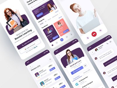 Online Mentoring Apps application mentors brand design branding clean design ios apps ios design mentors mentorship mentorship online minimal app online mentors ui