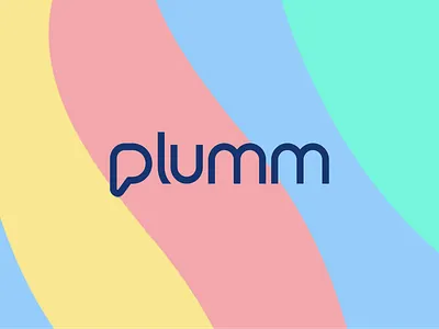 Plumm Health logo design abstract brand branding chat logo design illustrator logo logo design minimal modern modern logo text logo vector