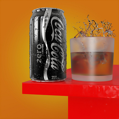 Coke Zero 3d branding design graphic design illustration