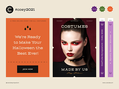 Costube Symposium 2021 - Halloween Branding agency brand guidelines brand identity branding event halloween halo halo lab horror identity logo logo design logotype marketing packaging shop smm studio