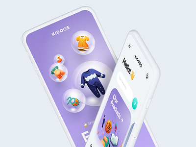 Kids store app design concept 2021 trend app application below 18 branding clean concept creative design dribbble best shot ecommerce flat kid minimal mobile online store shopping typography ui ux