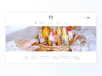 Minimalist natural fruit juice website branding clem suizo creative designs dashboard design fruit juice graphic design illustration juice landing page logo branding mockup ui uiux ux vector web development website website design wireframe