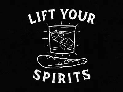 Lift Your Spirits design drinking funny graphic halloween illustration liquor spirits tshirt