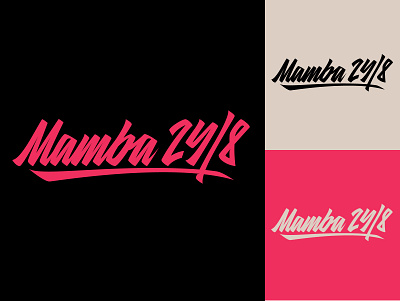 Mamba 24/8 - Print for Clothing Brand from Alpharetta, GA branding calligraphy clothing design fashion font free hand lettering identity lettering logo logotype mark packaging script sketches streetwear type typo typography