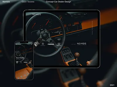 Nemisis - Custom Cars design figma mobile design typography ui ui design ux wordpress