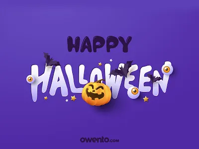 Happy Halloween! 🎃 3d art design designer digitalart dribbble ghost halloween halloween2021 halloweenmovies happy illustration illustrator logo night orange purple scary timburton