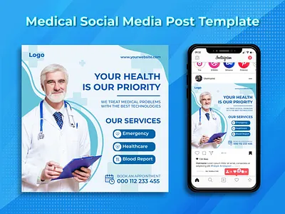 Medical Social Media Design Templates | Instagram Post Design. ads ads banner banner banner ads cover design facebook ads facebook banner google ads instagram banner instagram post linkendin marketing marketing design medical social social media design social media post social media templates storie