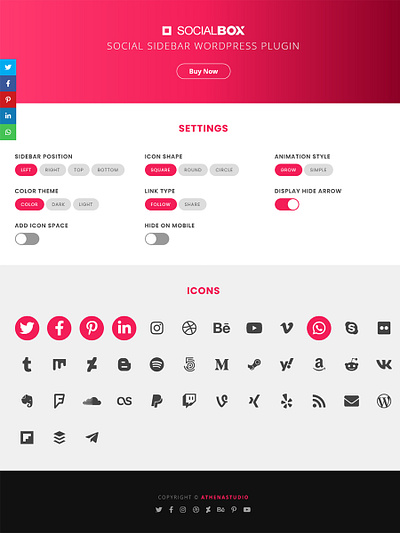 SocialBox - Social Sidebar WordPress Plugin wordpress
