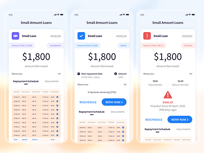 Loan application application design finance loan ui ux