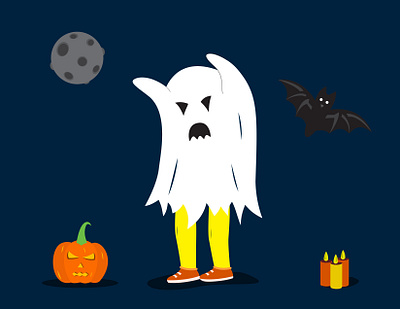 Happy Halloween design illustration