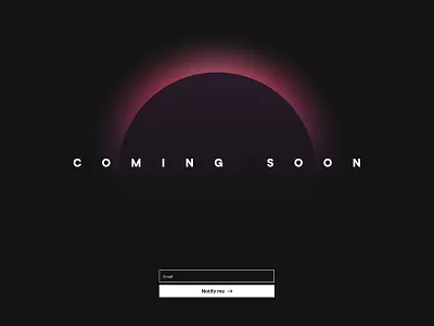 Day 048 - Coming Soon daily100 dailyui day048