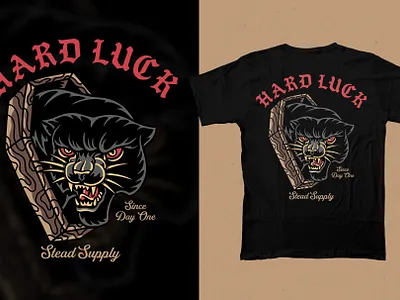 Panther Coffin apparel clothing design illustration logo panther skull t shirt tattoo