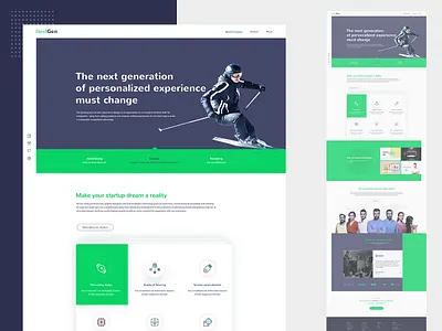 Agency - Landing Page business landing page creative design free psd landing page psd ui ui design web template website