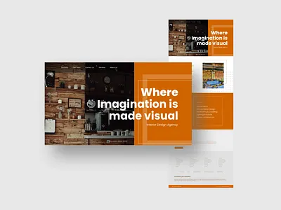 Interior Design Agency Website Landing Page UI design ui ux web website