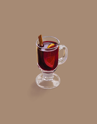 Mulled wine 2d 2d art autumn fall illustration mulled wine warm wine