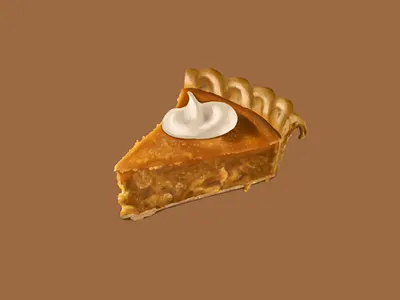 Pumpkin pie 2d 2d art autumn dessert fall illustration pie pumpkin