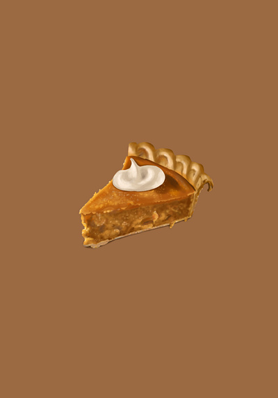 Pumpkin pie 2d 2d art autumn dessert fall illustration pie pumpkin