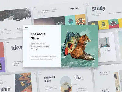 RUNDO - Minimal & Creative Template clean colorful company corporate design google slides keynote minimal modern multipurpose multipurpose template photography pitch deck portfolio studio template unique web design web development website