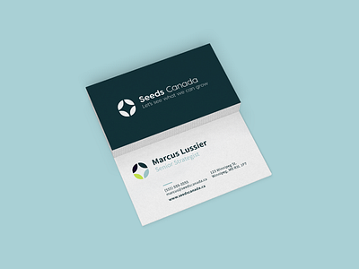 Seeds Canada Bilingual Brand Identity agriculture blue brand identity brand standards branding business cards canadian compostable farm branding farm logo icon identity logo mark minimal natural nature organic print sustainable