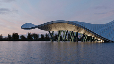 Modular Art 3d architecture cgi design rendering